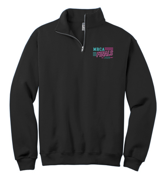 Mid-South Rodeo "Finals" Design Port & Co 1/4 Zip Pullover Sweatshirt