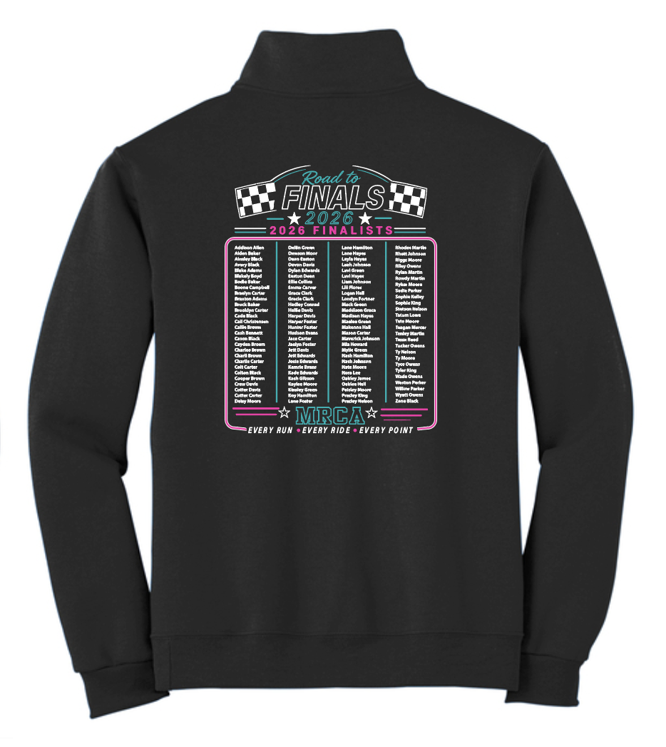 Mid-South Rodeo "Finals" Design Port & Co 1/4 Zip Pullover Sweatshirt