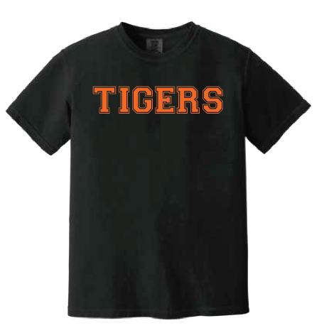NHS Cheer "Tigers" Comfort Colors S/S T-shirts