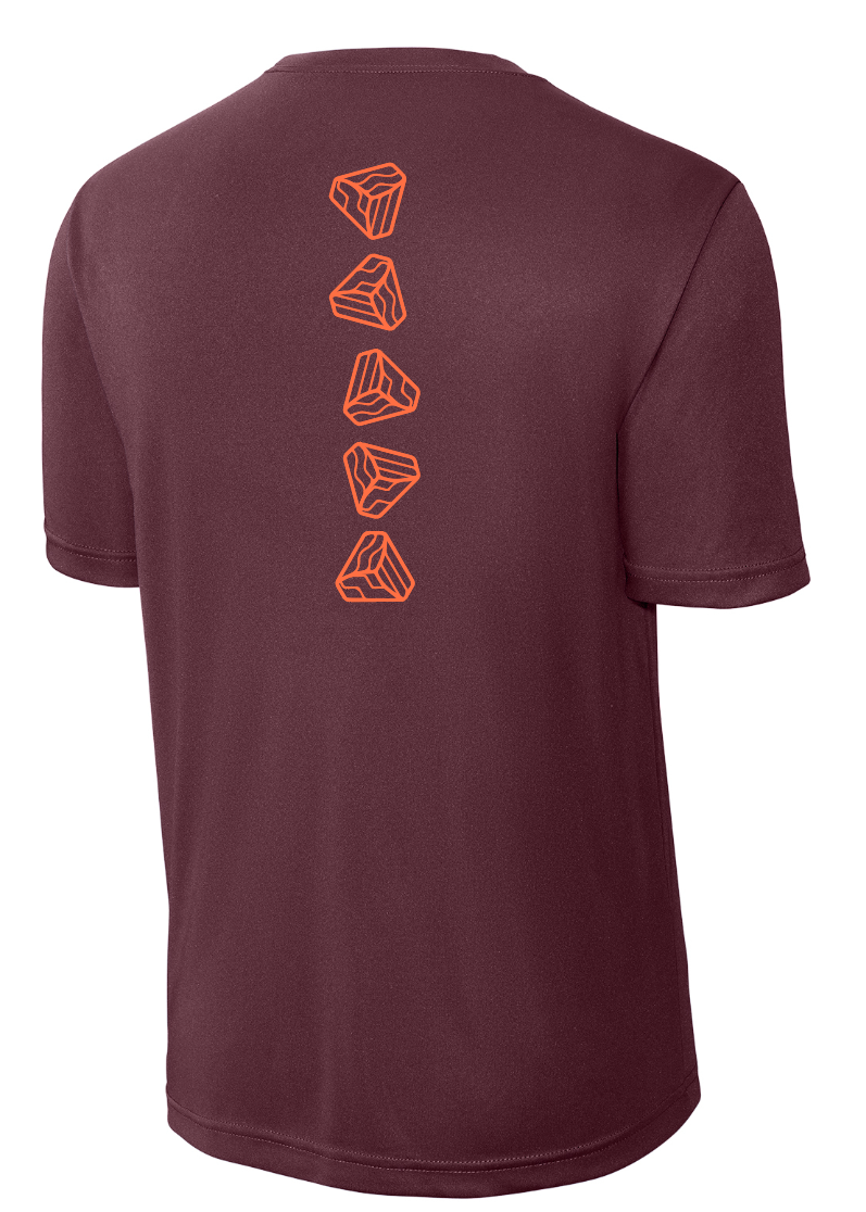 Element Soccer Classic Logo Performance Tee - Maroon