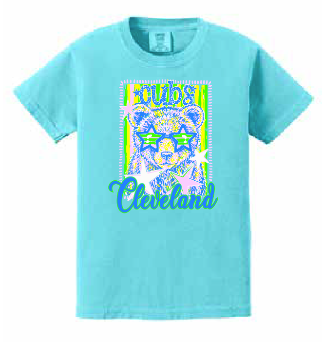 Cleveland "Cutie Pie" Comfort Colors S/S T-shirt (lagoon)