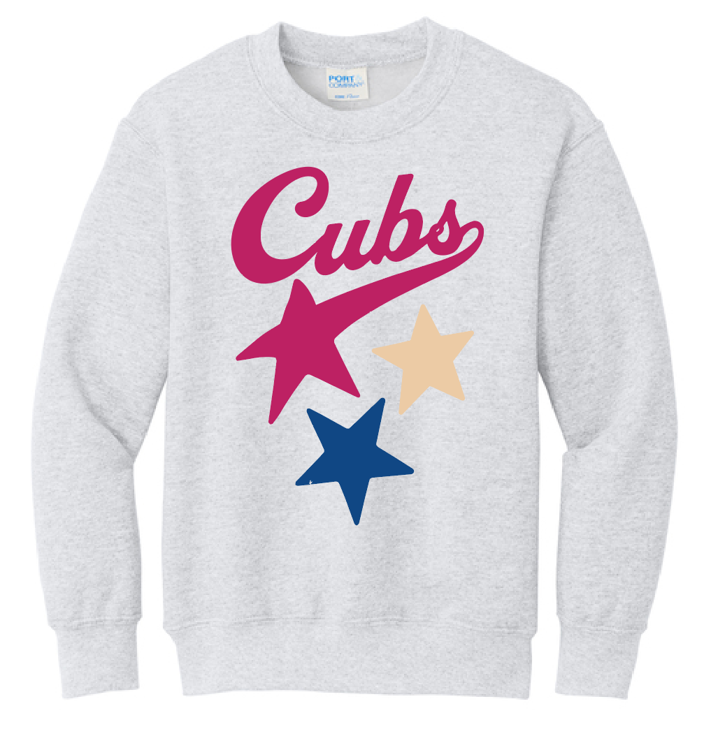Cleveland "Star Script" Gildan Crewneck Sweatshirt (ash)