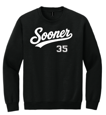 Sooner "Jersey" Design Gildan Crewneck Sweatshirt