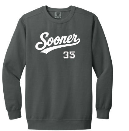 Sooner "Jersey" Design Comfort Colors Crewneck Sweatshirt