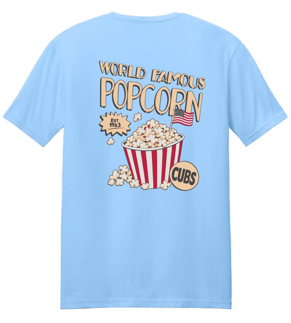 Cleveland "Popcorn" Gildan S/S T-shirt (lt blue)