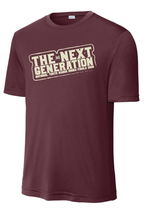 NYRRA "Next Generation" Design S/S Dri-Fit T-shirt (maroon)