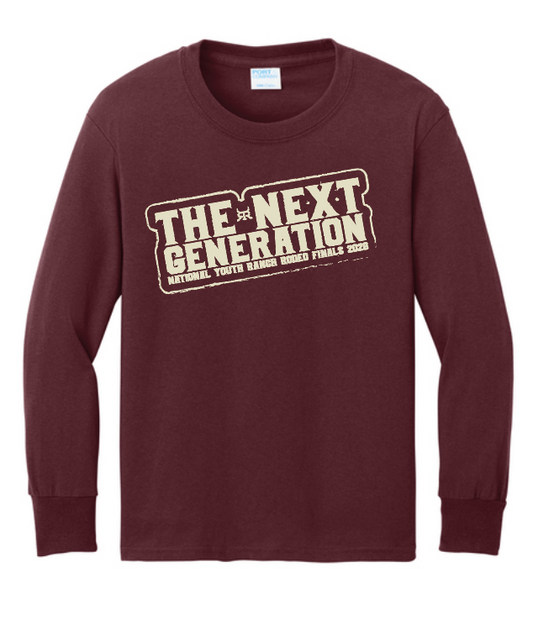 NYRRA "Next Generation" Design L/S T-shirt (maroon)