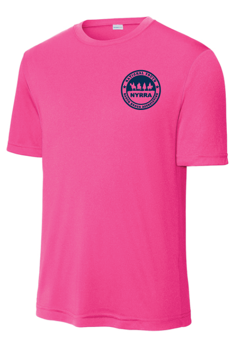 NYRRA "Cross" Design S/S Dri-Fit T-shirt (pink)