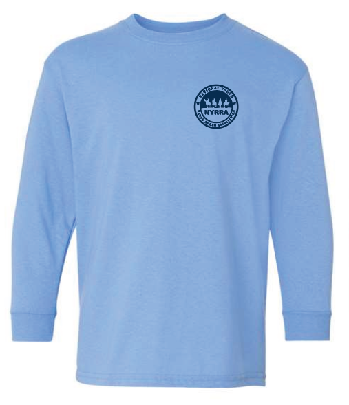 NYRRA "Cross" Design L/S T-shirt (blue)