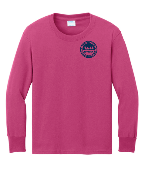 NYRRA "Cross" Design L/S T-shirt (pink)