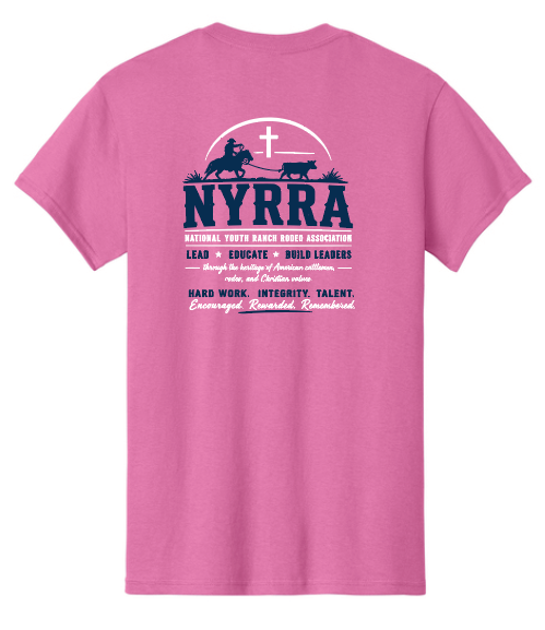 NYRRA "Cross" Design S/S T-shirt (pink)