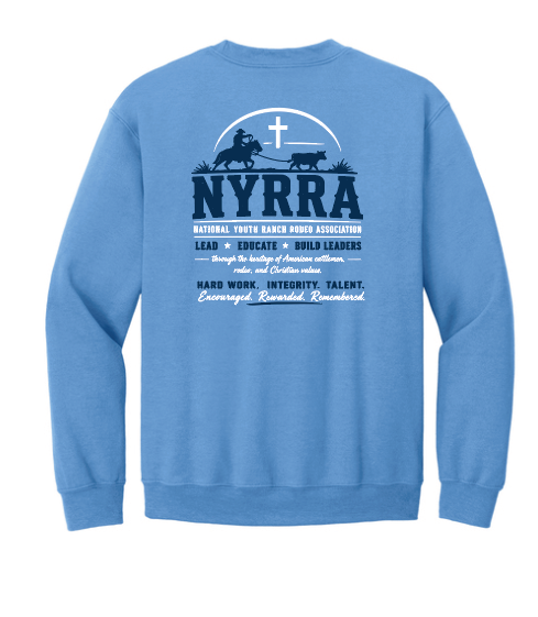 NYRRA "Cross" Design Crewneck Sweatshirt (blue)