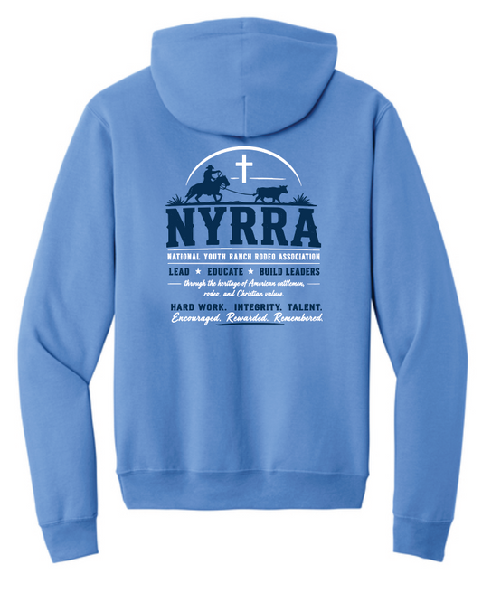 NYRRA "Cross" Design Hooded Sweatshirt (blue)