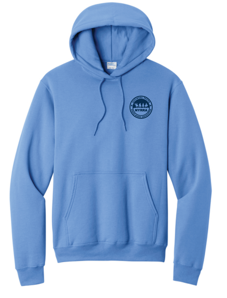 NYRRA "Cross" Design Hooded Sweatshirt (blue)