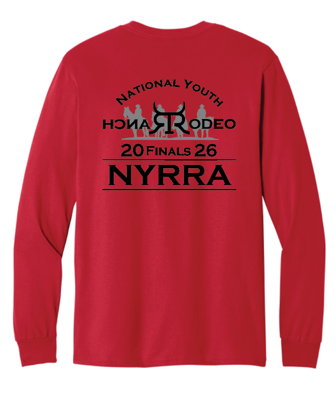 NYRRA "NYRRA Logo" Design L/S T-shirt (red)