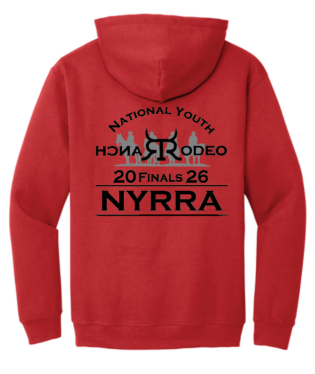 NYRRA "NYRRA Logo" Design Hooded Sweatshirt (red)