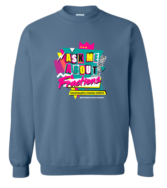 Transformative Tutoring "Fractions" Crewneck Sweatshirt