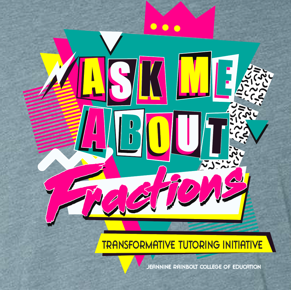 Transformative Tutoring "Fractions" S/S V-neck T-shirt