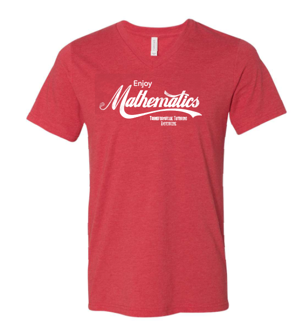 Transformative Tutoring "Enjoy Mathmatics" S/S V-neck T-shirt