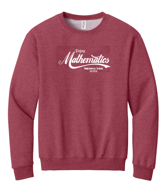 Transformative Tutoring "Enjoy Mathmatics" Crewneck Sweatshirt
