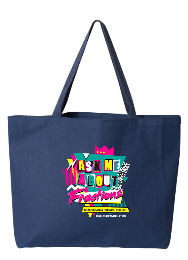 Transformative Tutoring "Fractions" Tote Bag
