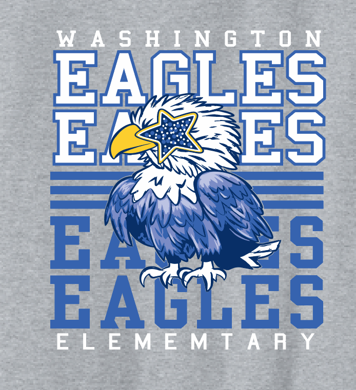 Washington Eagles "Repeat Eagles" Design Gildan S/S T-shirt