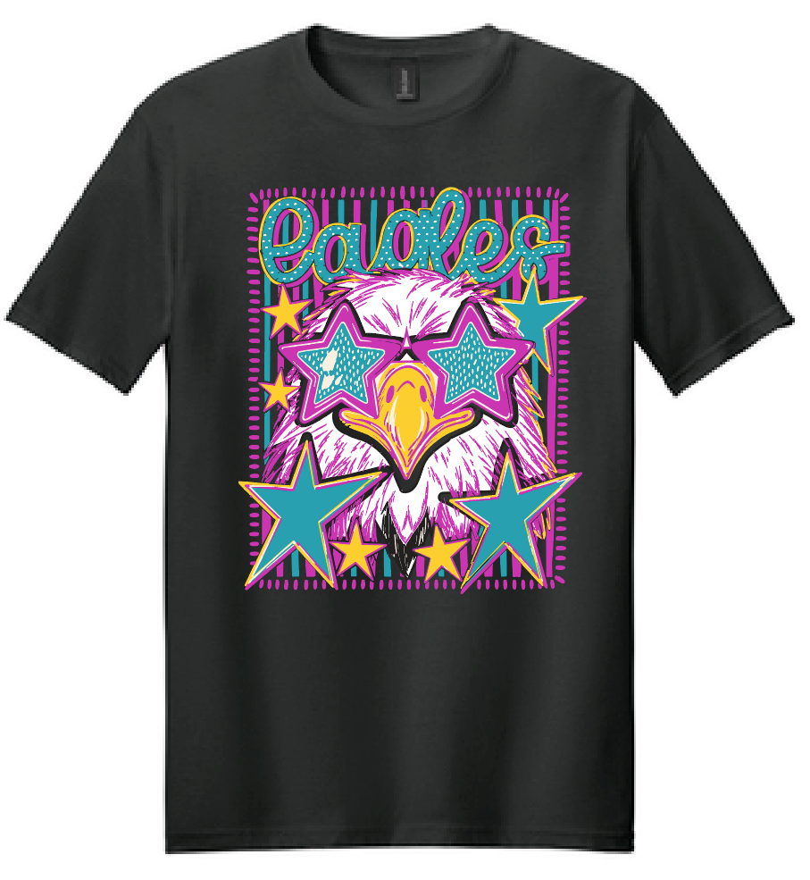 Washington Eagles "Cartoon Eagles" Design Gildan S/S T-shirt