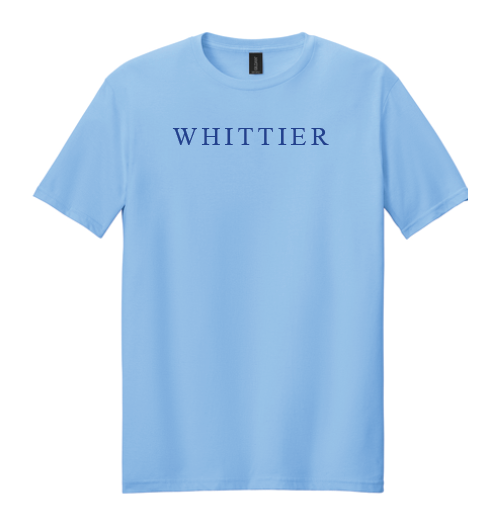Whittier “Seaside Building” Design Softstyle S/S T-shirt (carolina blue)