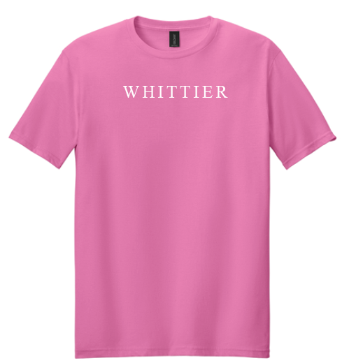 Whittier “Seaside Building” Design Softstyle S/S T-shirt (azalea)