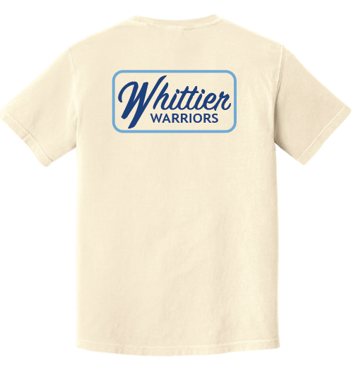 Whittier “Cream Logo” Design Comfort Colors S/S T-shirt