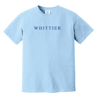 Whittier “Seaside Building” Design Comfort Colors S/S T-shirt (hydrangea)