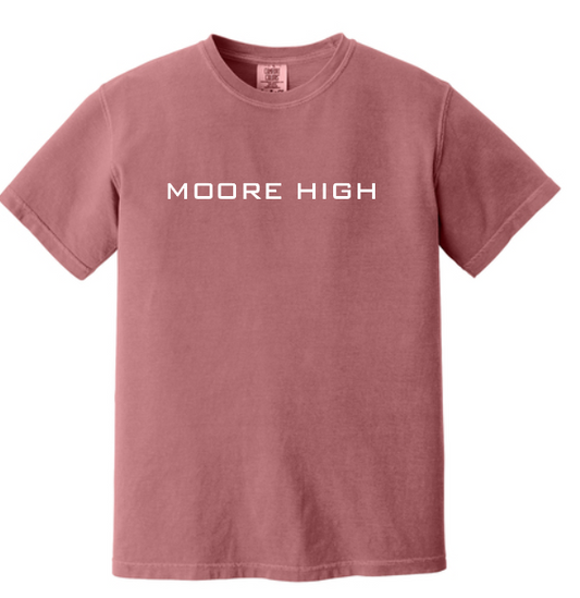 Moore High Football "Line Art Stadium" Design S/S T-shirt (brick)