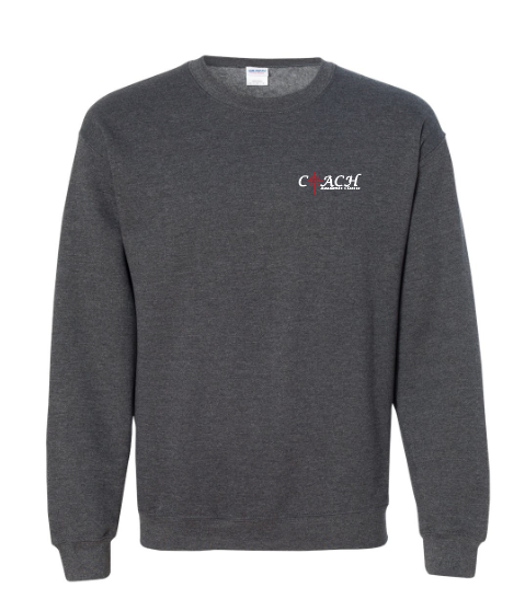 COACH Gildan Crewneck Sweatshirt (adult)(drk htr)