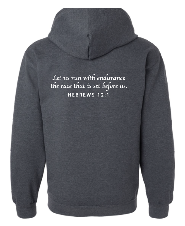 COACH Softstyle Full Zip Hooded Sweatshirt (adult)(drk htr)