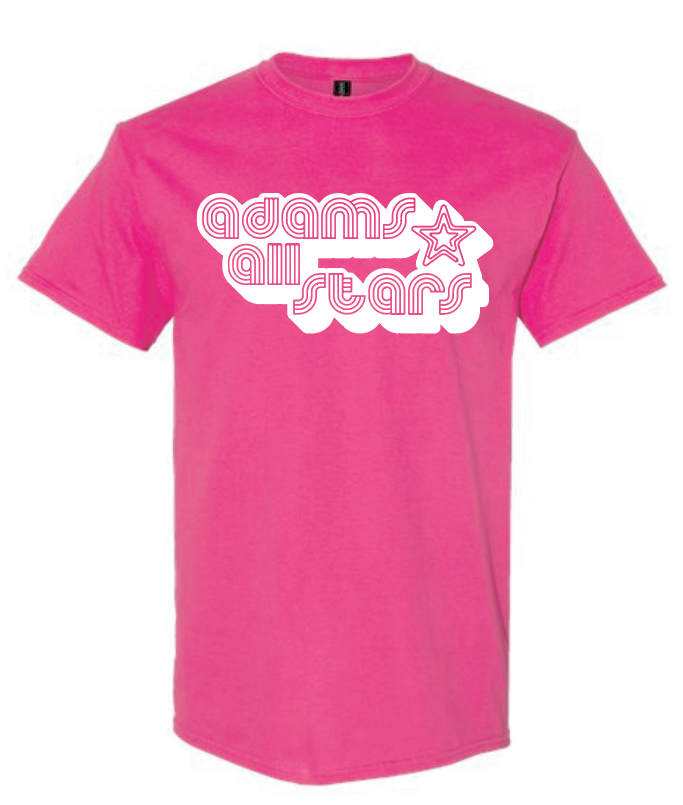 Adams "Bubble Tri-Line" Design S/S T-shirt (pink)