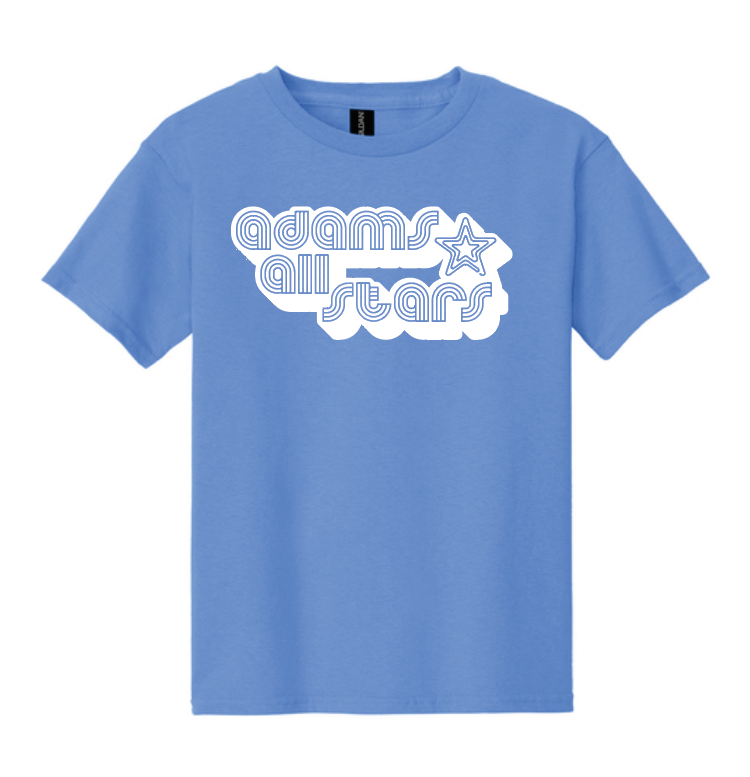 Adams "Bubble Tri-Line" Design S/S T-shirt (carolina blue)