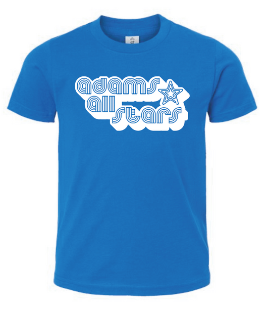 Adams "Bubble Tri-Line" Design S/S T-shirt (royal)