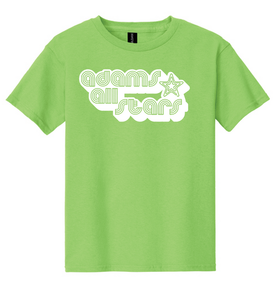 Adams "Bubble Tri-Line" Design S/S T-shirt (lime)