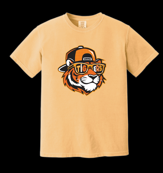 NHS PTA "Cartoon Cat" S/S T-Shirt (citrus)