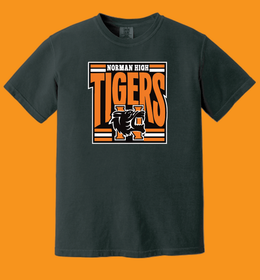 NHS PTA "Tiger Logo" S/S T-Shirt (black)