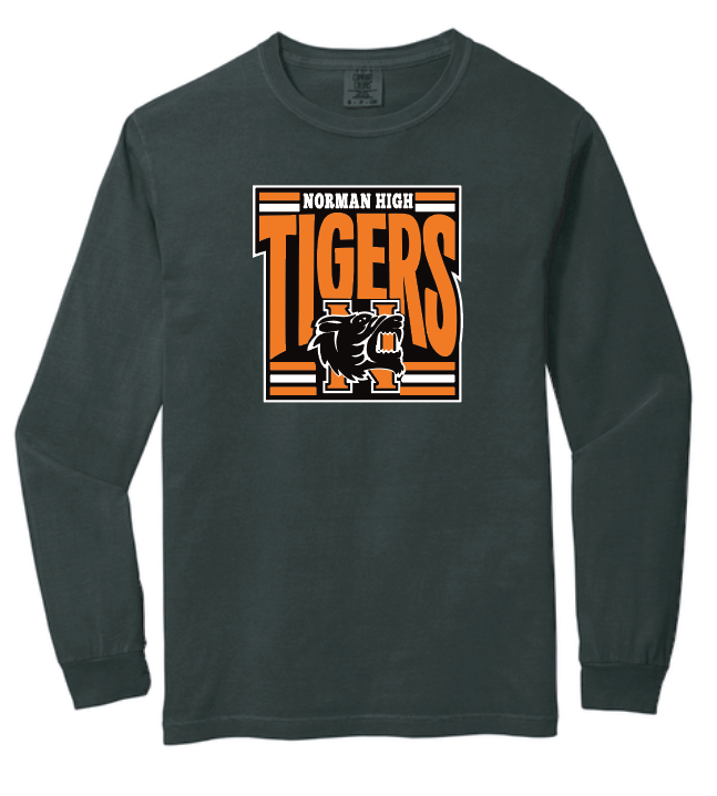 NHS PTA "Tiger Logo" L/S T-Shirt (black)