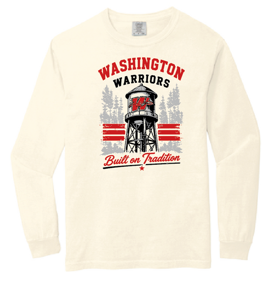 Washington (OK) PTO "Water Tower" Design Comfort Colors  L/S T-shirt