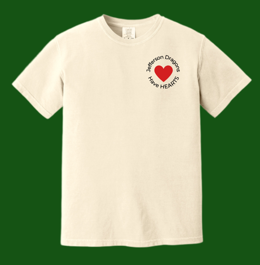 Jefferson "Heart" Comfort Colors S/S T-shirt