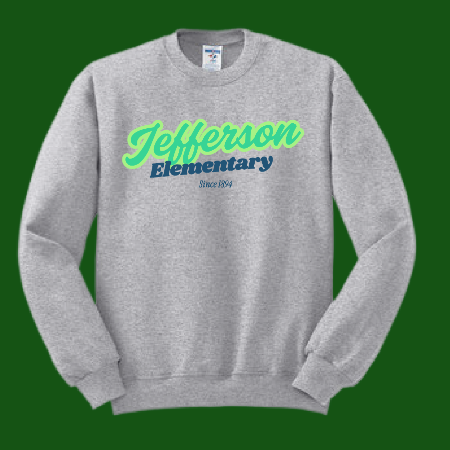 Jefferson "Script" Gildan Crewneck Sweatshirt