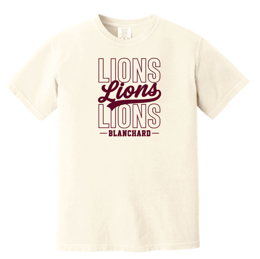 Blanchard PTO "Stack Script" Design Comfort Colors S/S T-shirt (ivory)