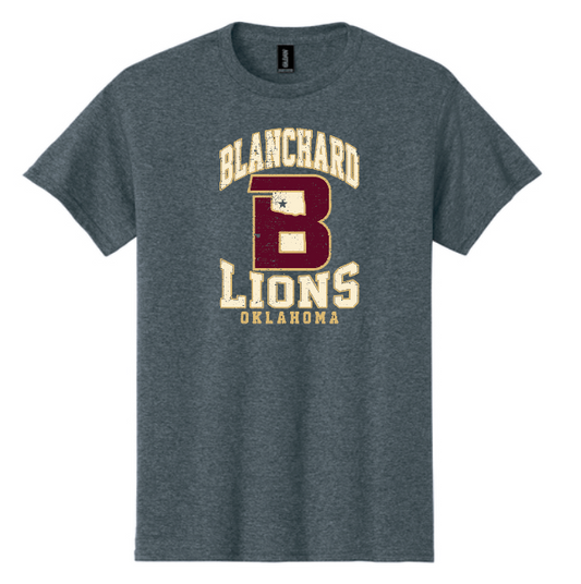 Blanchard PTO "Big Logo" Design Gildan S/S T-shirt (drk heather)