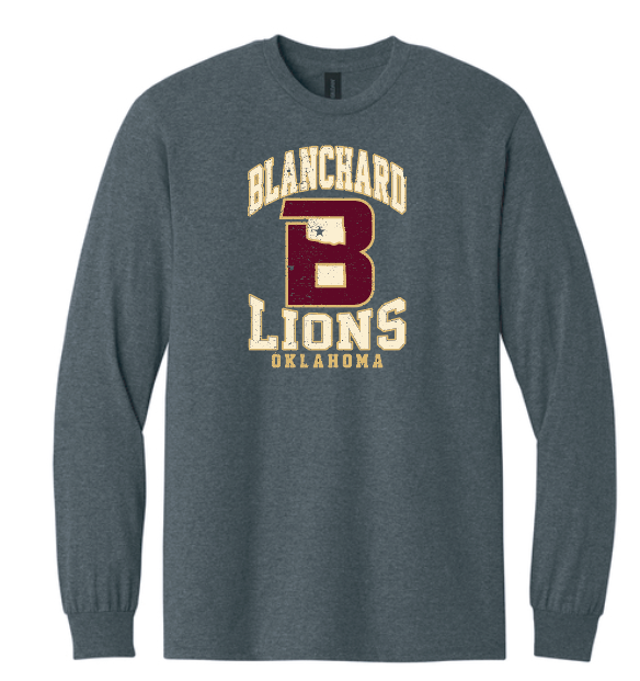 Blanchard PTO "Big Logo" Design Gildan L/S T-shirt