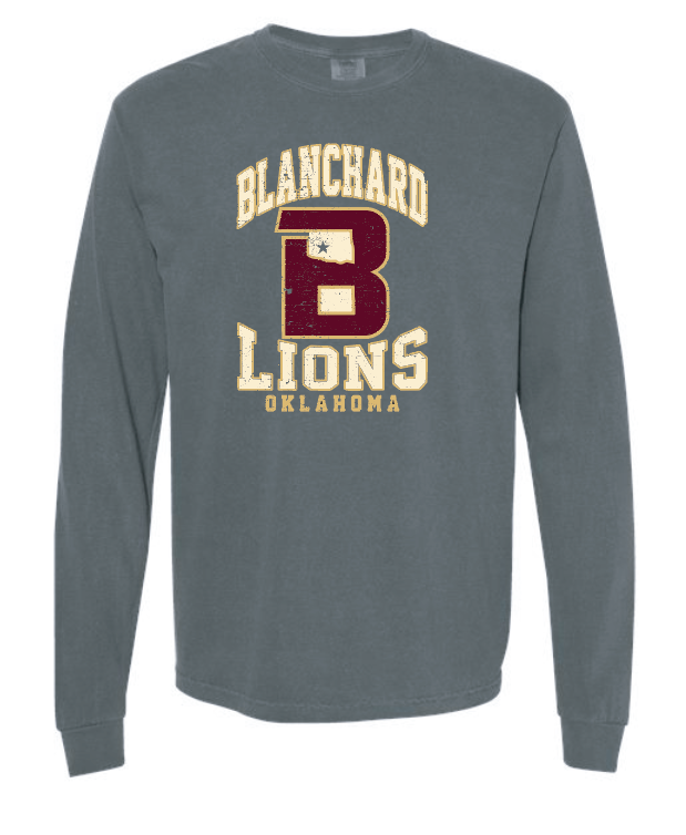 Blanchard PTO "Big Logo" Design Comfort Colors L/S T-shirt