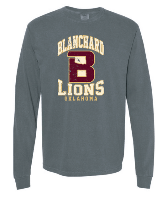 Blanchard PTO "Big Logo" Design Comfort Colors L/S T-shirt