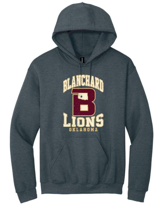 Blanchard PTO "Big Logo" Design Gildan Hooded Sweatshirt